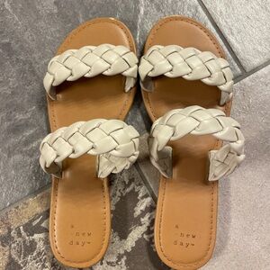 A New Day Lucy style braided sandals.  Size 8